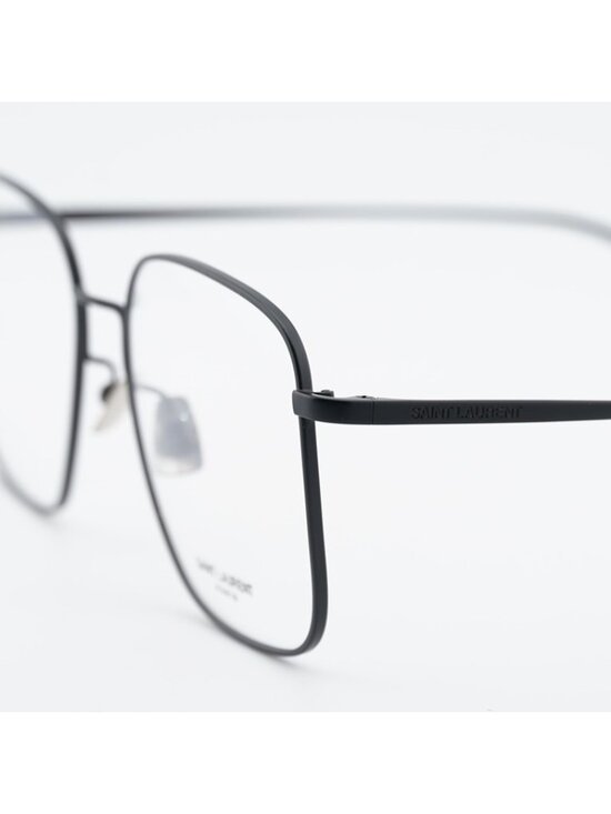Saint Laurent SL491 004 Eyeglasses Matte Black 55mm Square Frame main image 6